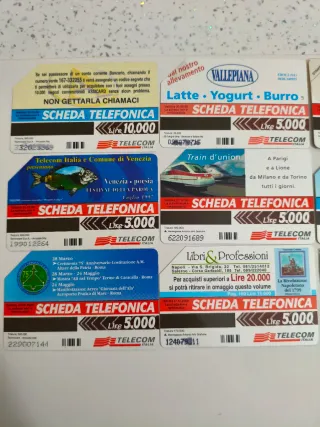 Lotto 11 schede telefoniche