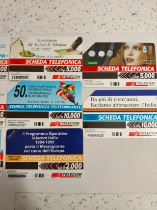 Lotto 11 schede telefoniche