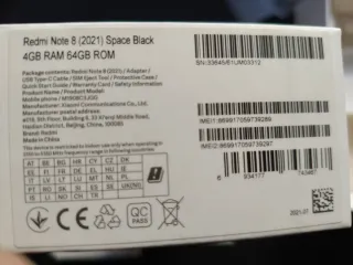 Xiaomi Redmi Note 8 (2021) Negro