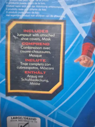 Disfraz Spiderman Talla L (8-10 años)