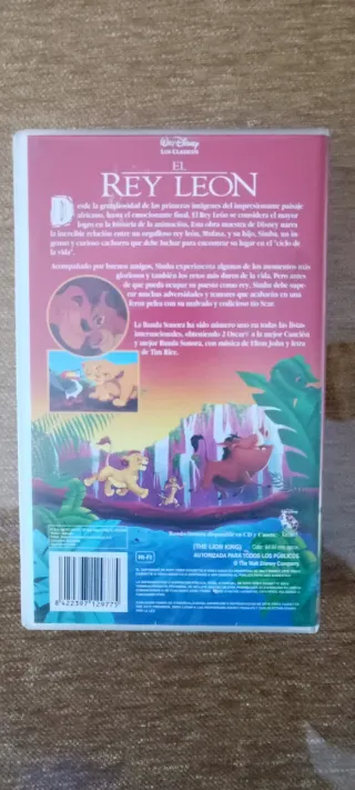 El Rey León VHS Clásicos Disney Español