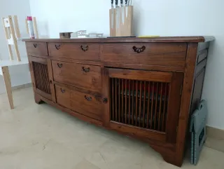 Aparador de madera maciza roble