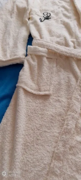 Albornoz mujer beige