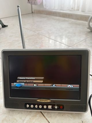TV Portátil Boman 9.2" + Mando y Funda (Ideal Retr