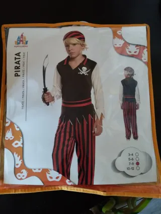 Disfraz Pirata Niño Talla 7-9