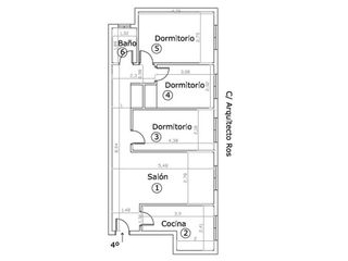 Piso en venta en Centro en Castellón de la Plana
