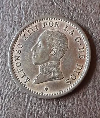 Moneda Alfonso XIII Por la G. de Dios