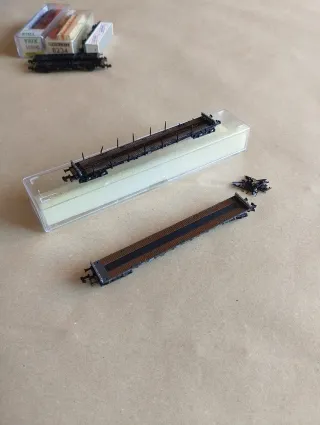 Lote 2 vagones portacontenedores