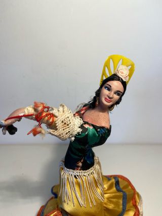 Antigua Muñeca Flamenca Marin Chiclana 22cm