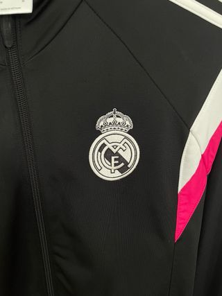 Chaqueta Adidas Real Madrid Negra y Rosa