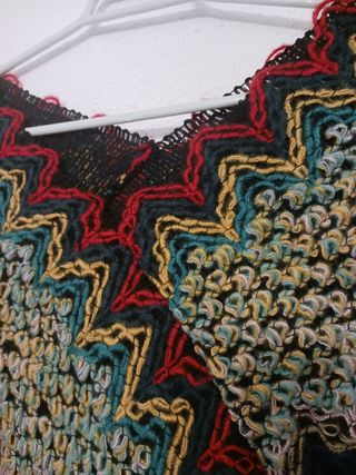 Poncho de lana estampado Missoni nuevo