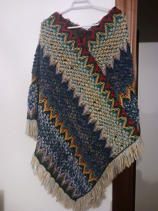 Poncho de lana estampado Missoni nuevo