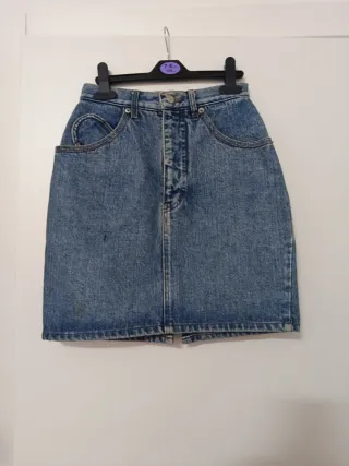 Gonna di jeans blu taglia S