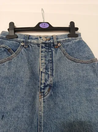 Gonna di jeans blu taglia S