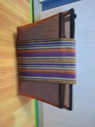 Bolso Lartisan du Liban marrón con transparencias