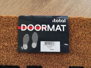 Tappeto d'ingresso HELLO Marrone 68x40