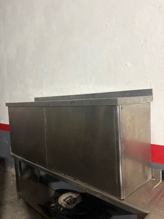 Mesa de acero inoxidable 220x55x85