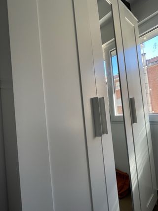 Armadio 3 porte bianco 117x50x190 cm Brimnes