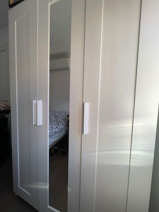 Armadio 3 porte bianco 117x50x190 cm Brimnes