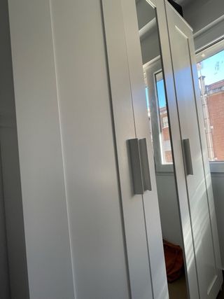 Armadio 3 porte bianco 117x50x190 cm Brimnes