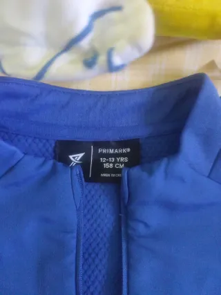 Camiseta térmica infantil Primark azul Talla 12-13