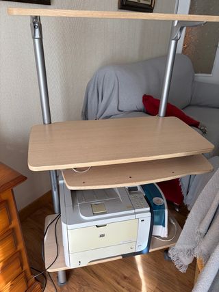 Mesa Torre Ordenador Madera y Metal