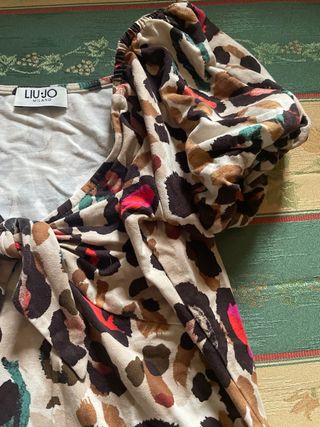 Liu Jo Top Stampa Maculata Multicolore Tg S