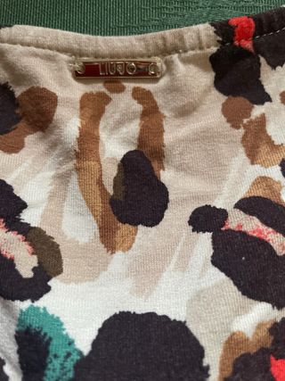 Liu Jo Top Stampa Maculata Multicolore Tg S