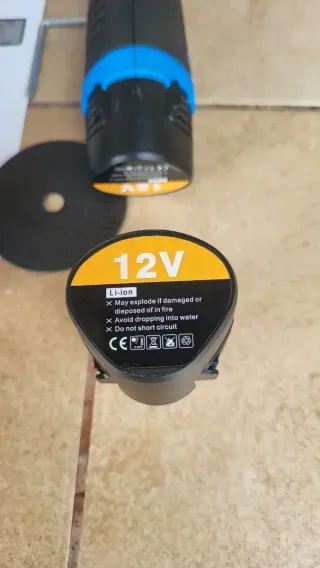 Mini Amoladora Eléctrica Radial + 2 Baterías