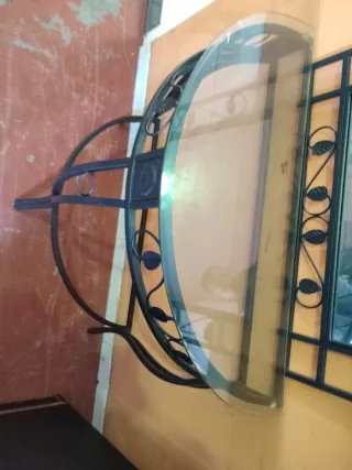 Mueble de entrada forja con espejo