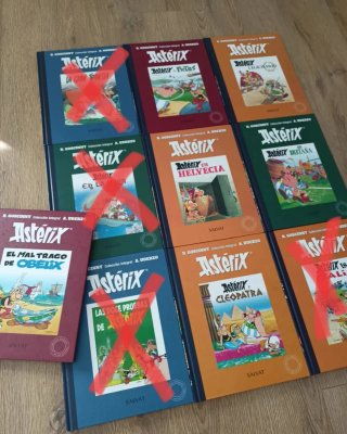 Lote 6 tomos colección integral Asterix Salvat.