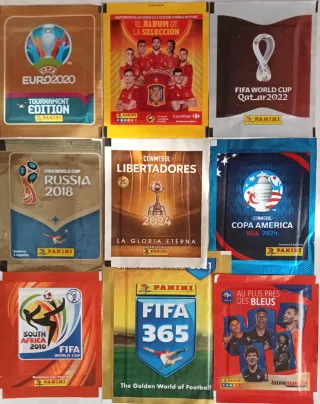 Lotes sobres Panini Mundial , Euro, Copa América..