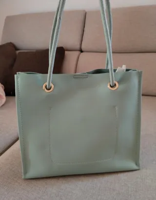 Borsa tote azzurra Carpisa nuova