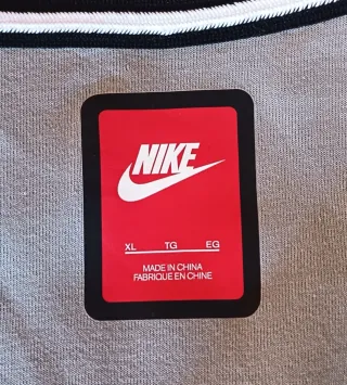 Sudadera Nike gris cremallera talla XL