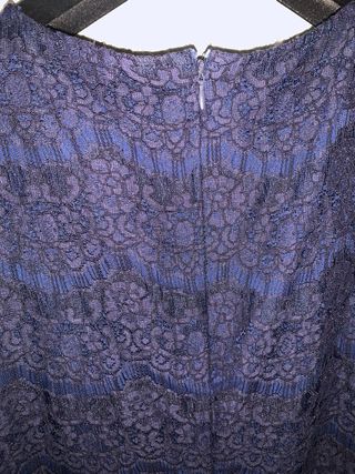 Abito in pizzo blu Darling