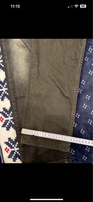 2 Pantalones Vaqueros Talla 44 gris