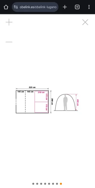 Tienda de campaña grande 5x4