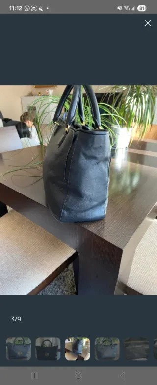 Bolso Loewe Negro Piel Vintage