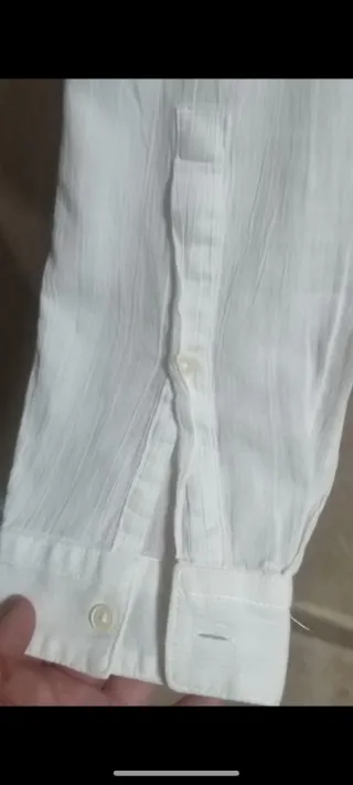 Lote 2 Camisas Zara Cuello Mao Talla M