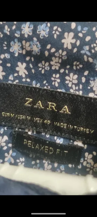 Lote 2 Camisas Zara Cuello Mao Talla M