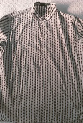 Camisa Roberto Verino Rayas Marrón y Blanca