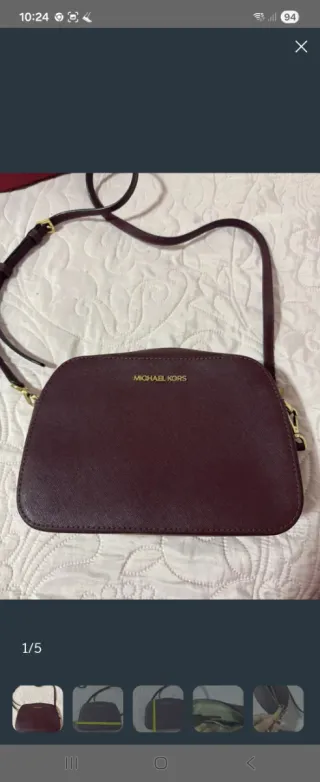 Bolso Michael Kors Jet Set Burdeos