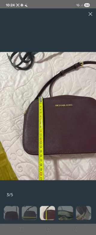 Bolso Michael Kors Jet Set Burdeos