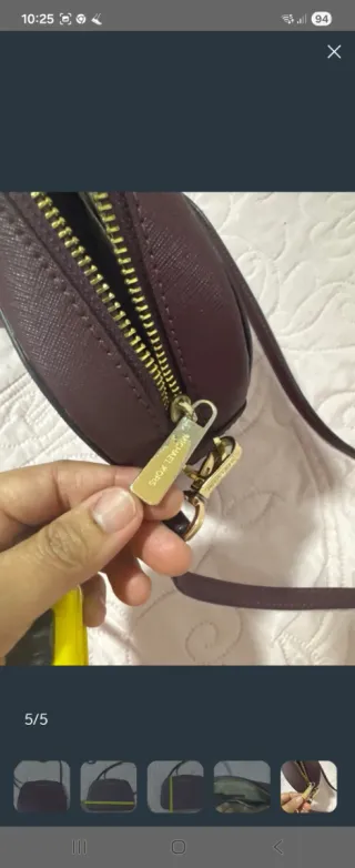 Bolso Michael Kors Jet Set Burdeos