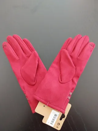 Guantes Angelina Rojo Oscuro Mujer Talla Única