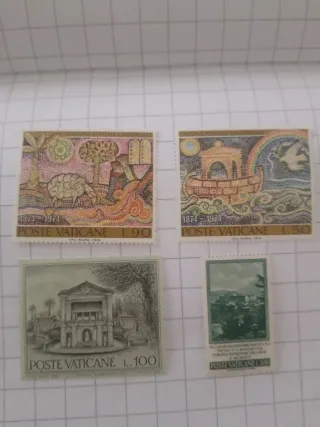 Lotti 4 Francobolli Poste Vaticane Anni '70