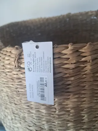 Cesto de mimbre grande