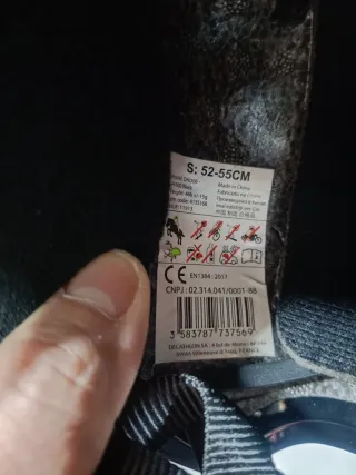 Casco de hípica negro