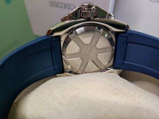 Reloj Seiko Velatura Cronógrafo Alarma Azul