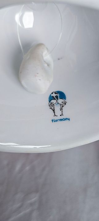 Campanella Porcellana Blu e Oro - Reticolato